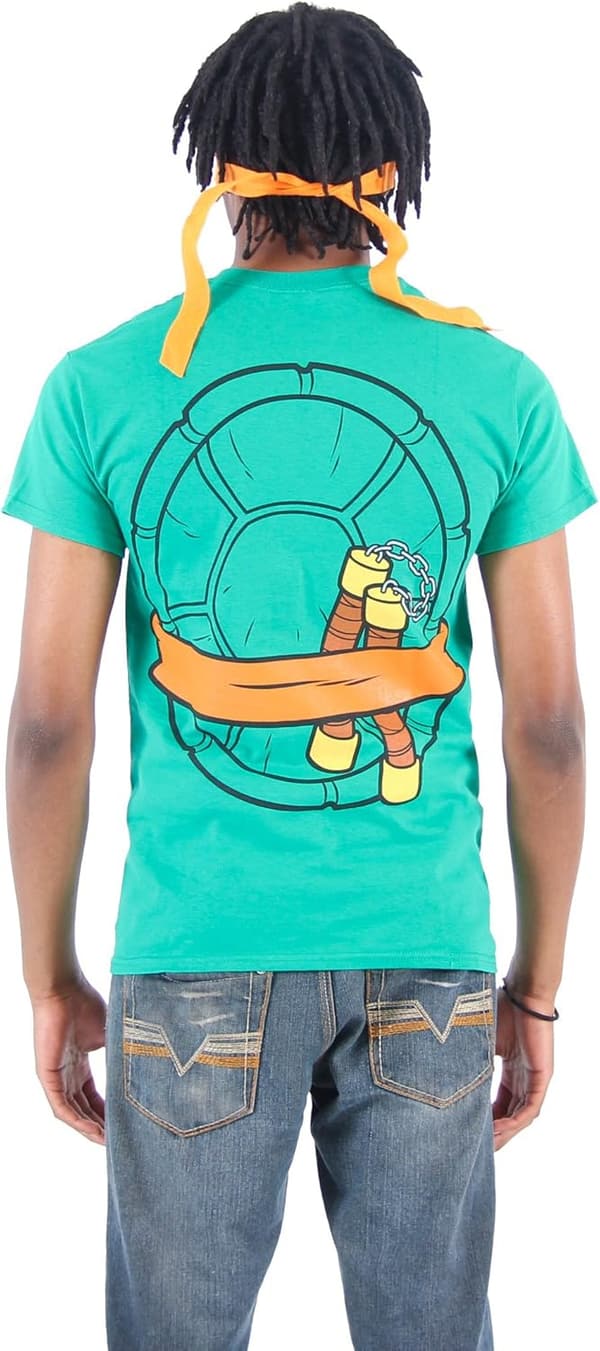 Teenage Mutant Ninja Turtles Green T-Shirt with Eye Mask