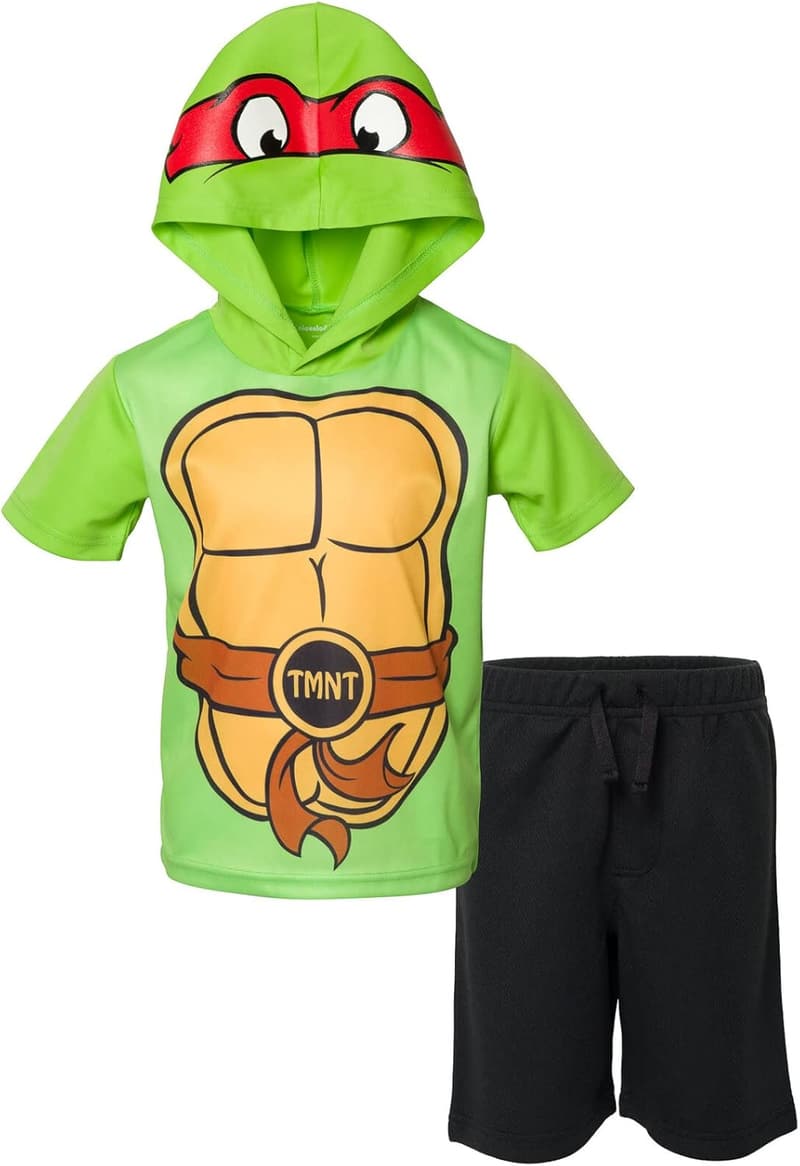TMNT Graphic T-Shirt & Shorts Set for Kids