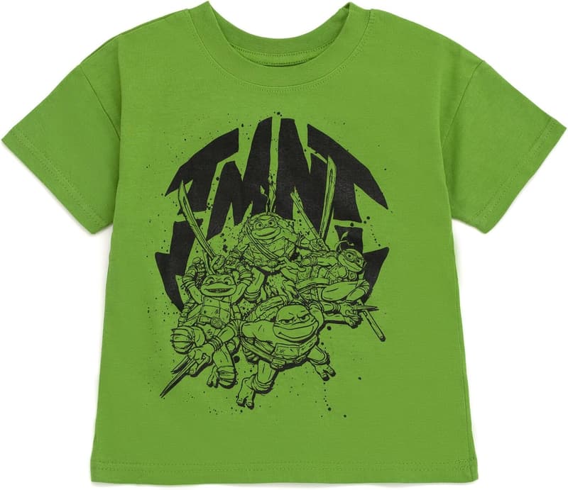 TMNT Birthday T-Shirt & Shorts Outfit Set for Kids (2T-10-12)