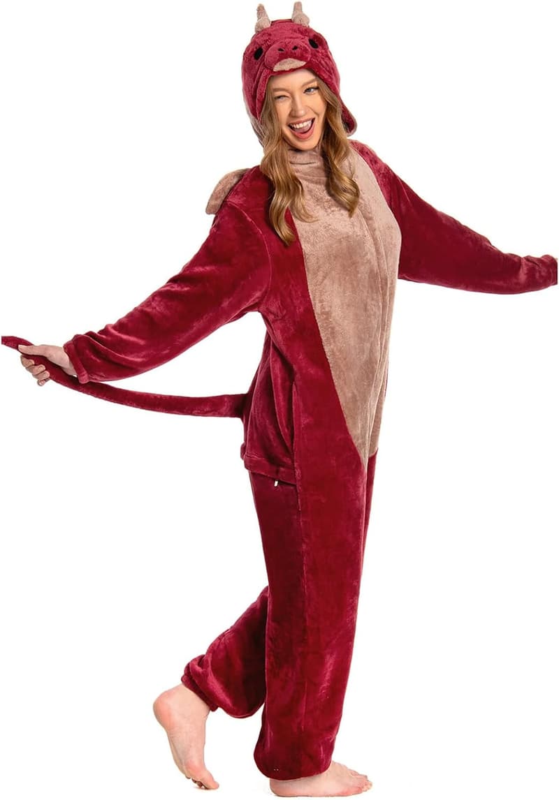 Unisex Animal Halloween Onesie Plush Pajamas
