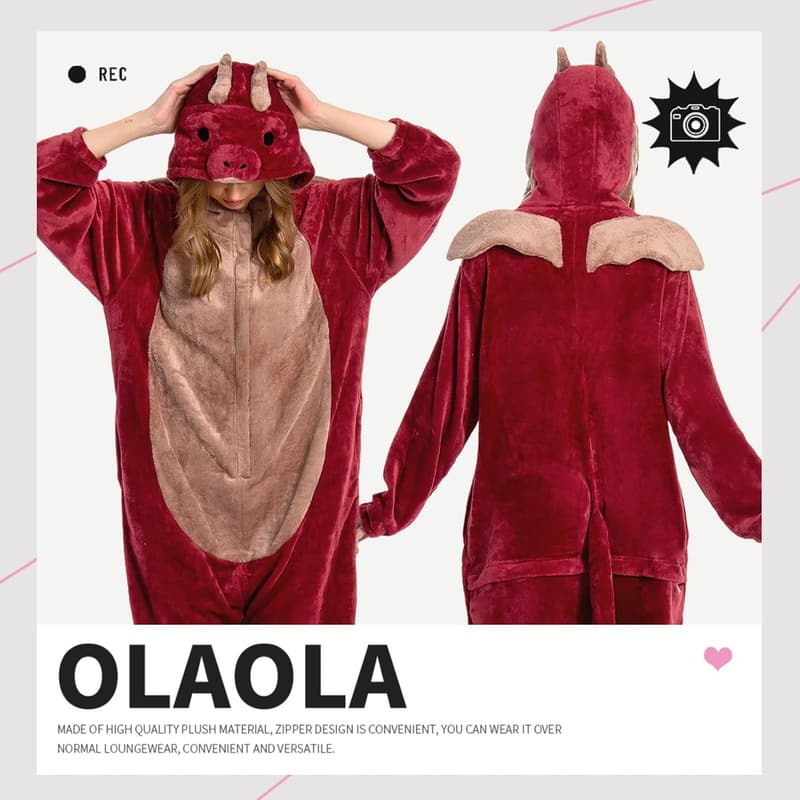 Unisex Animal Halloween Onesie Plush Pajamas