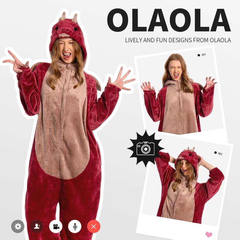 Unisex Animal Halloween Onesie Plush Pajamas