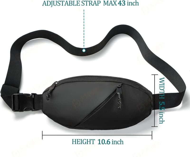 Water-Resistant Crossbody Fanny Pack for Men & Women