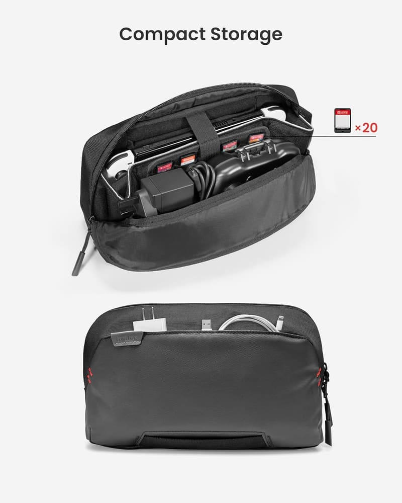tomtoc Nintendo Switch Sling Bag with Removable EVA Pouch