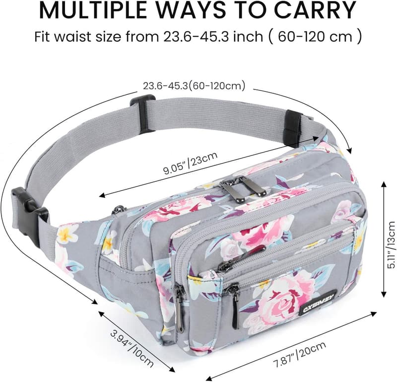 Waterproof Large Capacity Fanny Pack for Travel and Outdoor Activities