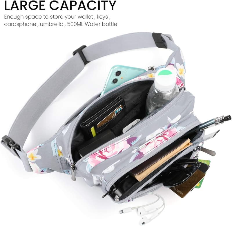 Waterproof Large Capacity Fanny Pack for Travel and Outdoor Activities