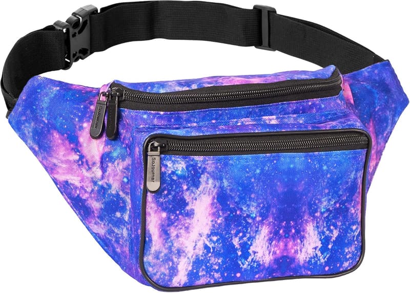 Waterproof Galaxy Fanny Pack for Hiking and Travel