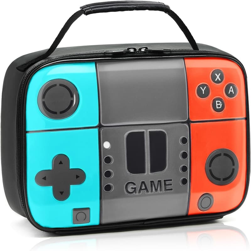 Boys Waterproof Game Leather Lunch Bag for School & Travel