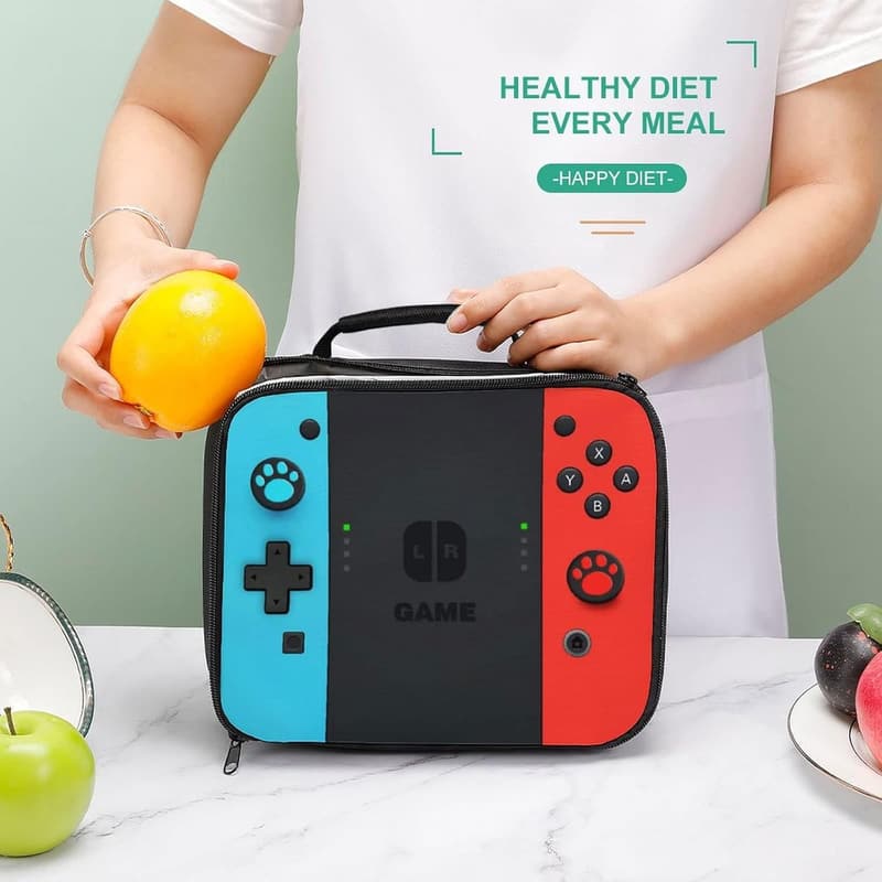 Insulated Game Lunch Box for Kids - Waterproof & Portable