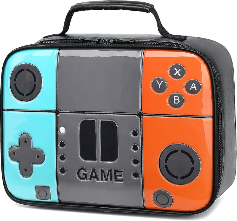 Insulated Game-Themed Lunch Box for Kids