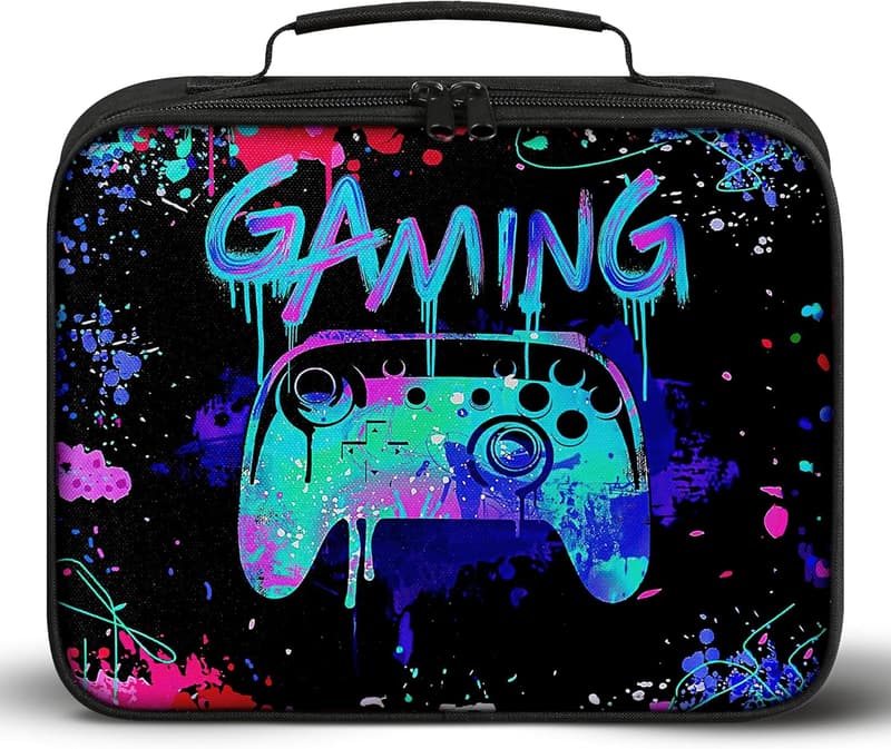 Insulated Gaming Lunch Box for Boys - Portable & Waterproof
