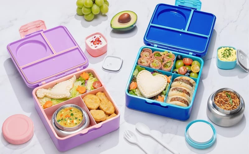 Kids' Bento Box with Insulated Food Jar and Utensils, BPA-Free