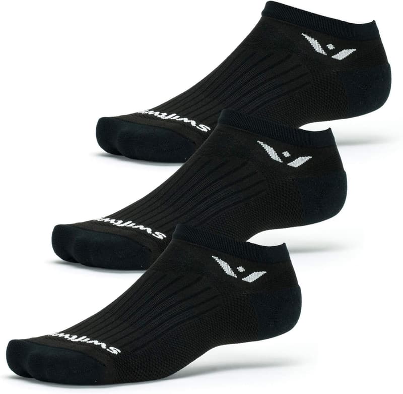 Performance No Show Running & Golf Socks - Cushioned (3 Pairs)