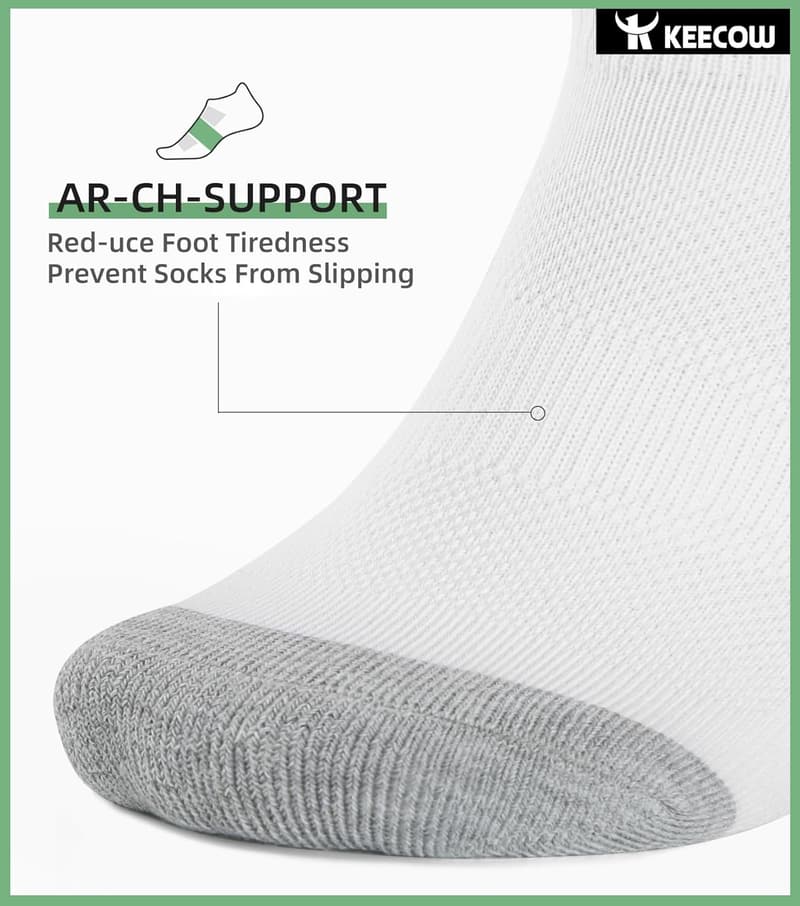 Cushioned No Show Ankle Socks for Men & Women - Athletic Wear