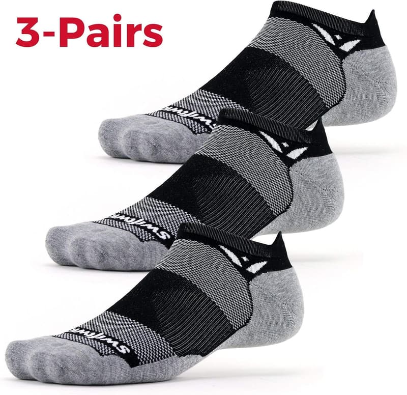Maxus No Show Tab Golf & Running Socks - 3 Pairs, Maximum Cushion