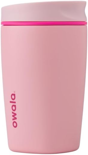 Insulated Stainless Steel Coffee Tumbler, 12 oz, Pink