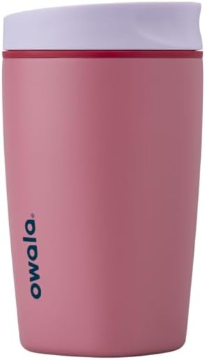Insulated Stainless Steel Coffee Tumbler - 12 oz, Purple/Pink