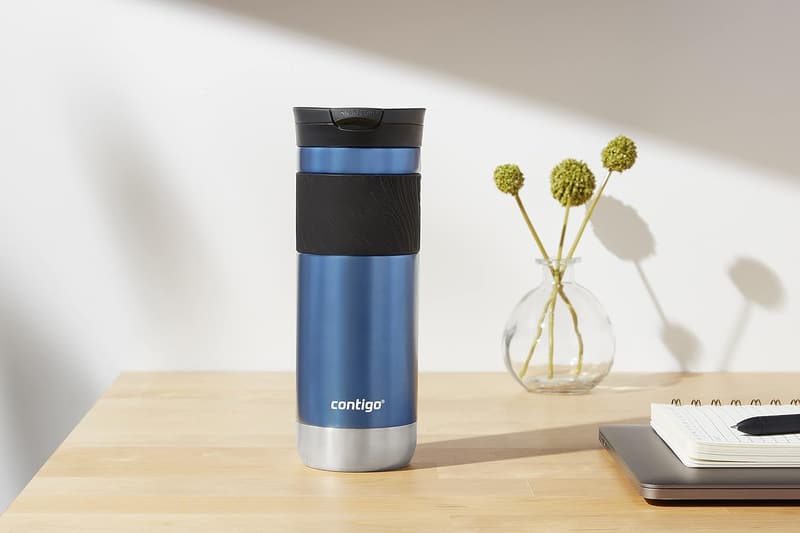 Insulated Stainless Steel Travel Mug – 20oz, Blue & Berry