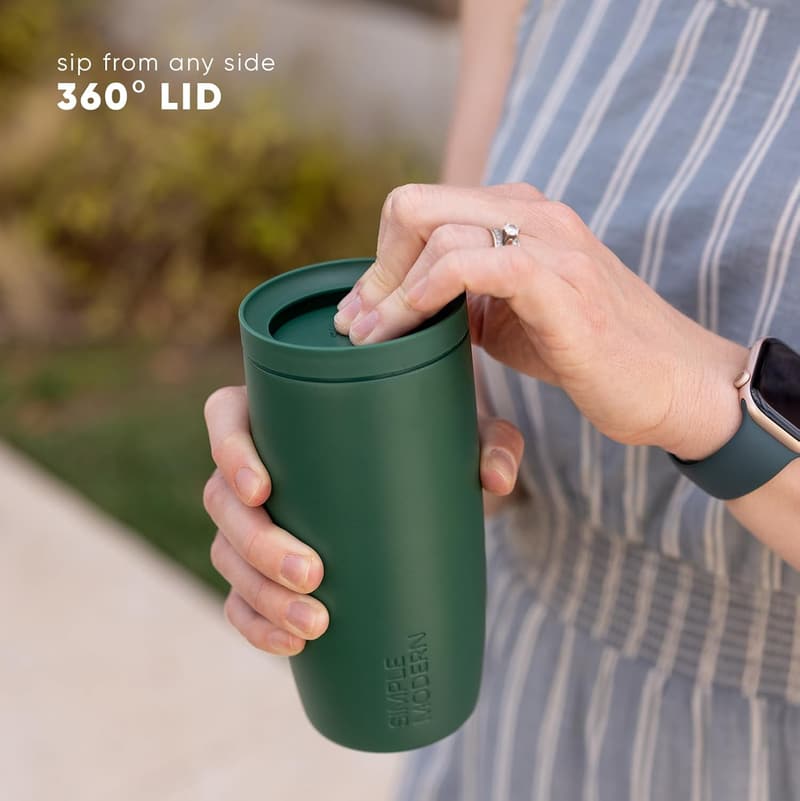 Insulated 16oz Travel Coffee Mug - Sea Glass Sage
