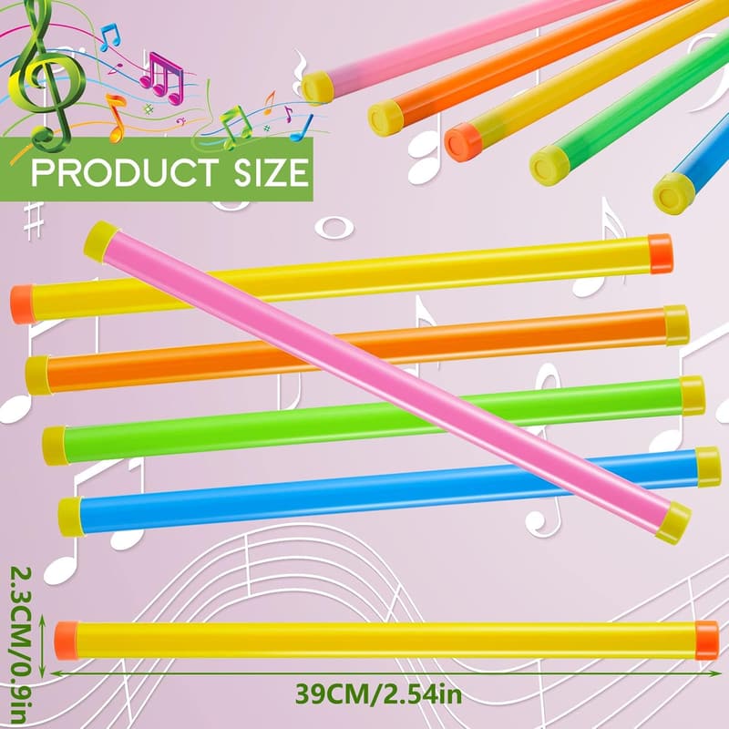 Colorful Groan Tube Noise Maker - 10 Pack Party Favors