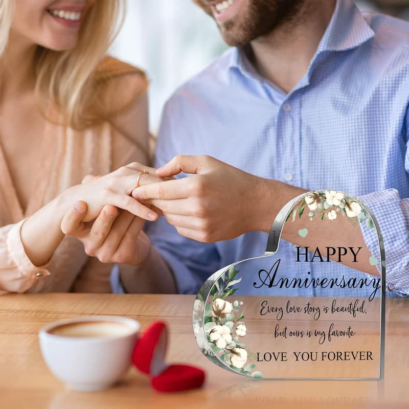 Anniversary Cardinal Gift for Couples - Acrylic Décor
