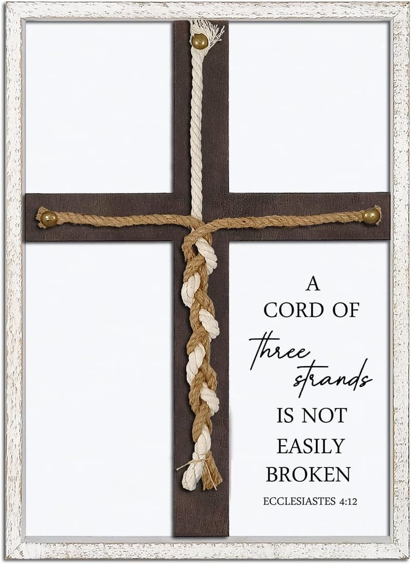 Wedding Sign - Cord of Three Strands - Christian Marriage Decor