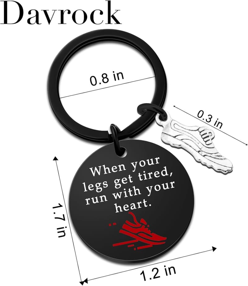 Cross Country Running Keychain for Runners
