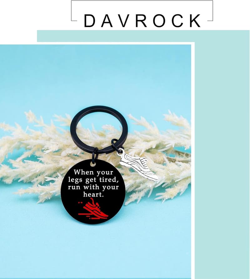 Cross Country Running Keychain for Runners