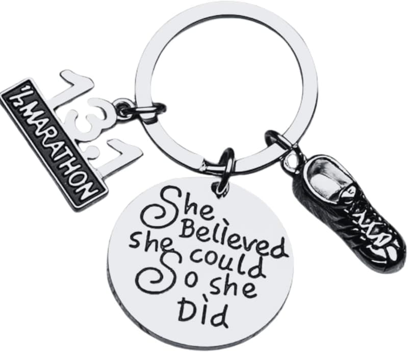 Half Marathon Keychain for Runners - Gift for Women