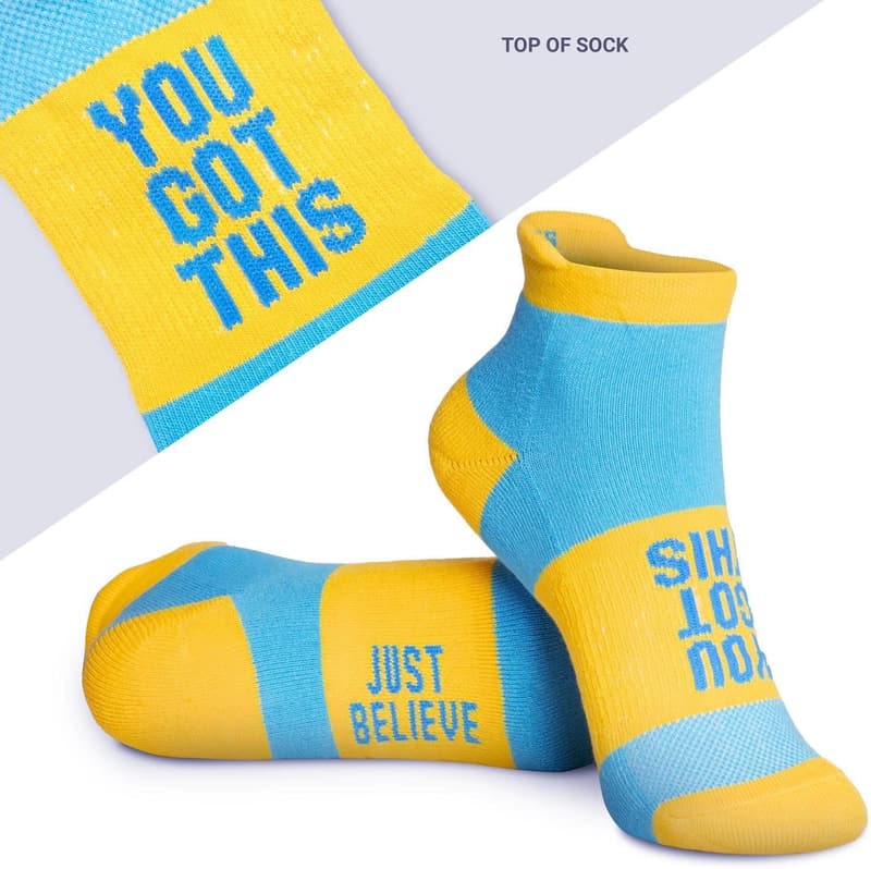 Inspirational Running Socks for Women – Motivational Gift