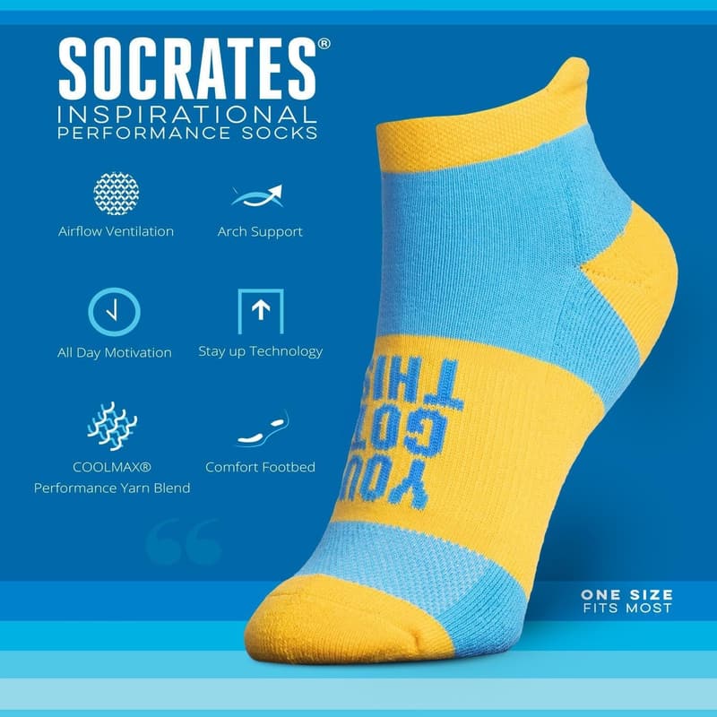 Inspirational Running Socks for Women – Motivational Gift