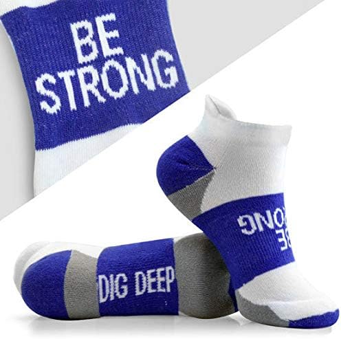 Inspirational Athletic Sock Set - 3 Pairs, Multicolored