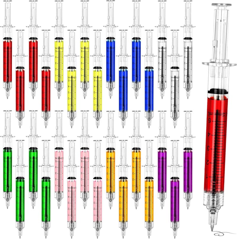 Nurse Appreciation Week: 30 Multi-Color Retractable Syringe Pens