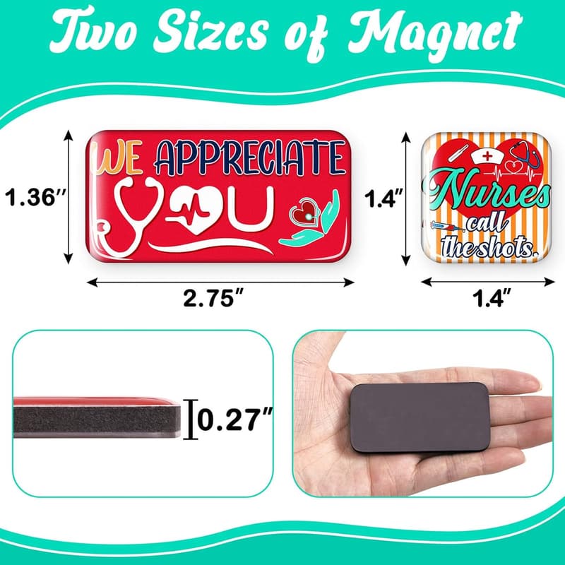 Nursing Week 2025 Refrigerator Magnets - RN & CNA Appreciation Gifts