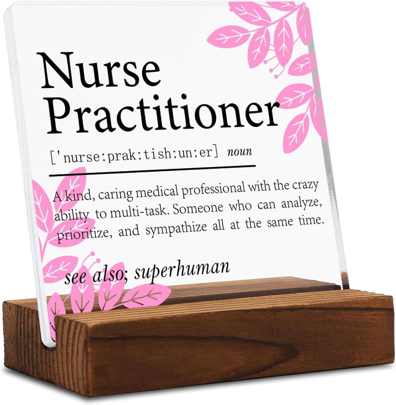 Nurses Week Desk Sign - Clear Decor Gift for Practitioners