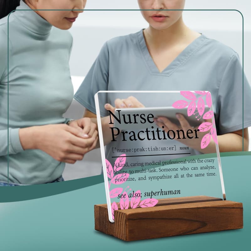 Nurses Week Desk Sign - Clear Decor Gift for Practitioners