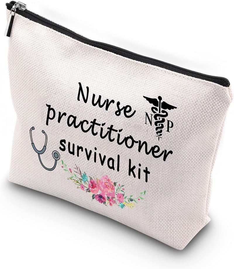 Nurse Practitioner Graduation Survival Kit Makeup Bag