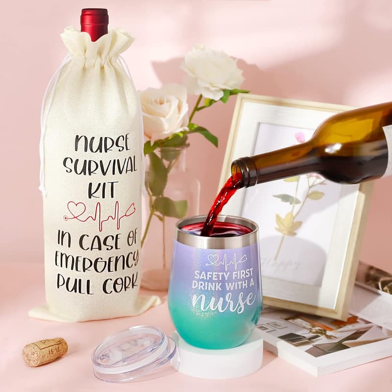 Nurse Appreciation Week 12 oz Tumbler Set for Women