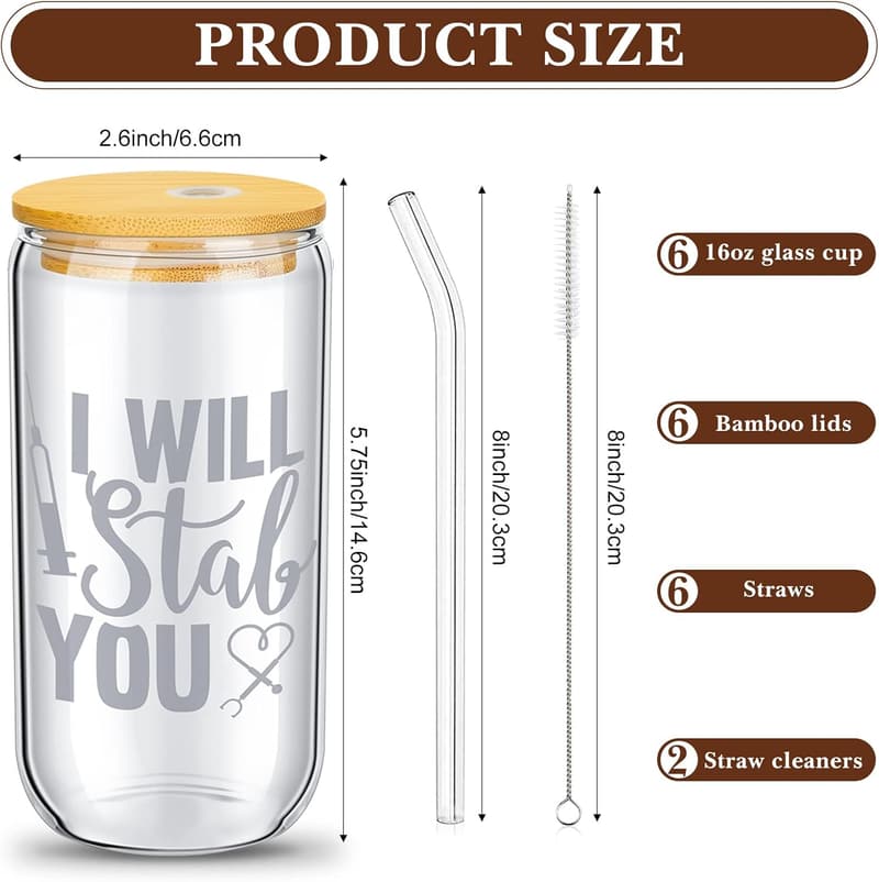 2025 Nurse Appreciation Gift Set - 16oz Can Shaped Cups
