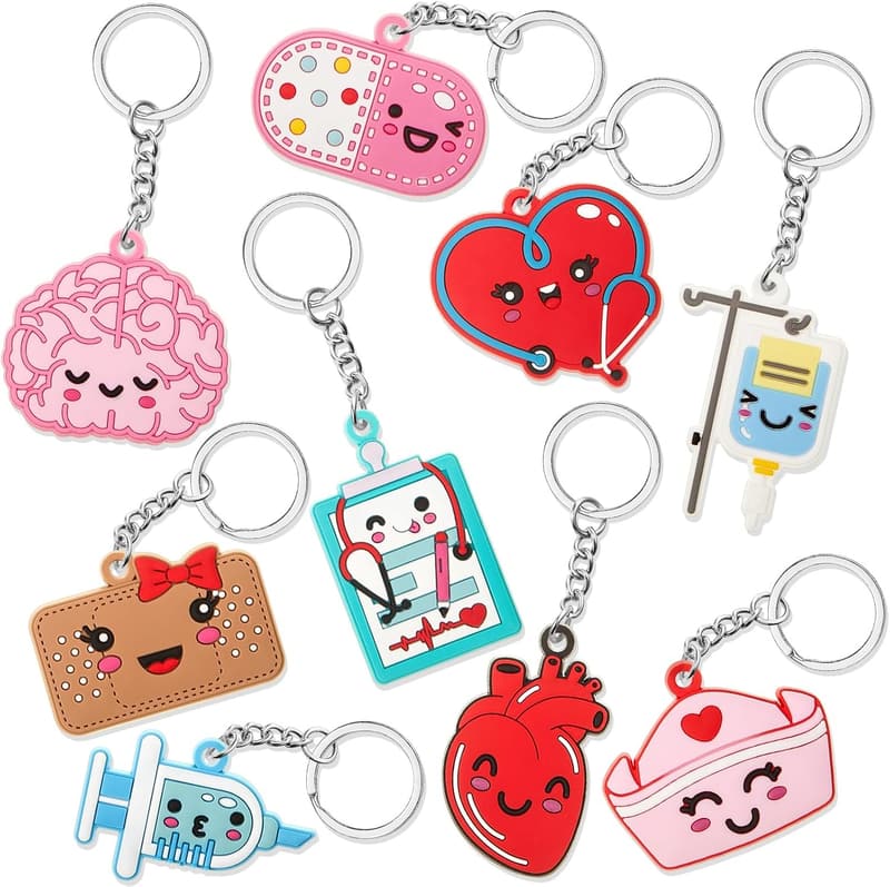 Nurse Keychain Set - 36 Pcs for Medical Graduation Gifts