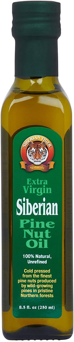 Siberian Pine Nut Oil, 8.5 oz - 100% Natural & Unrefined Wellness Support