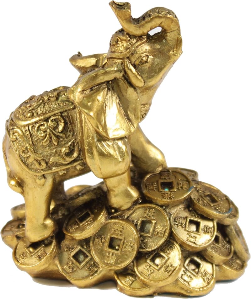 Wealthy Luck Elephant Figurine - 3