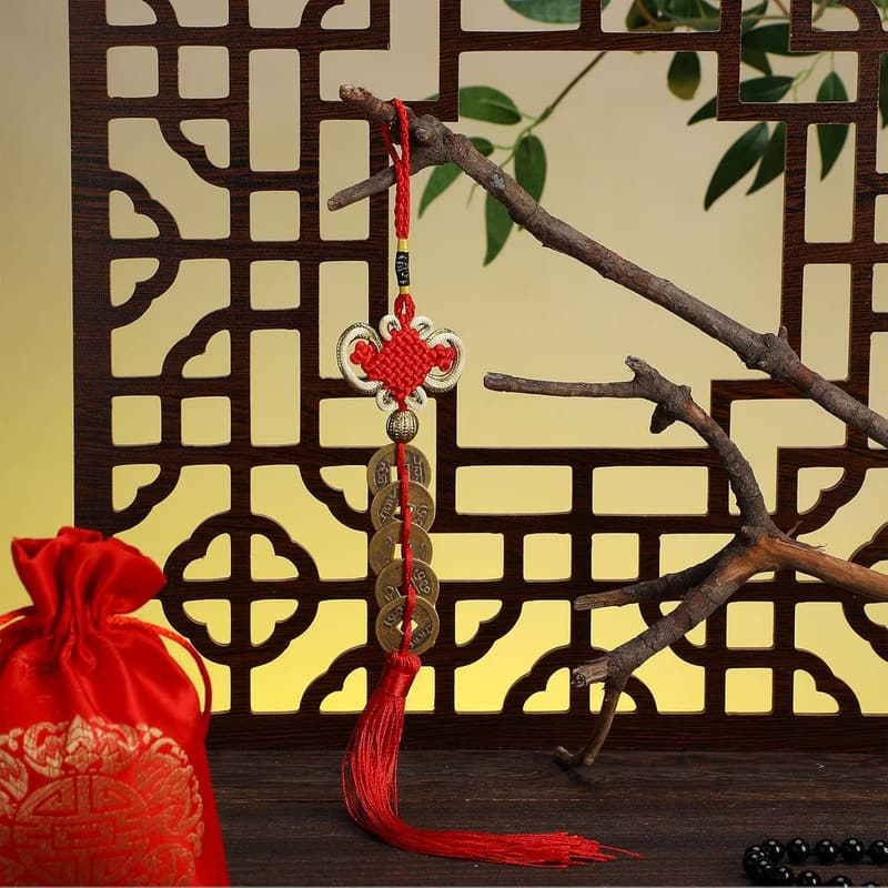 Feng Shui Brass Money Frog Keychain for Wealth & Good Luck