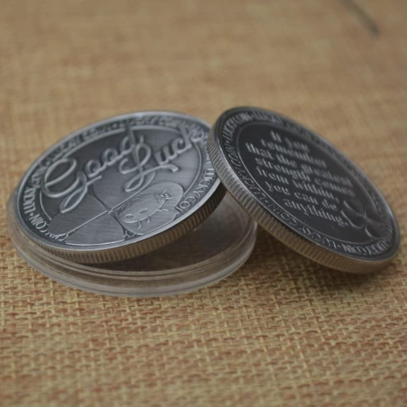 Engraved Good Luck Coin Keepsake Gift Set