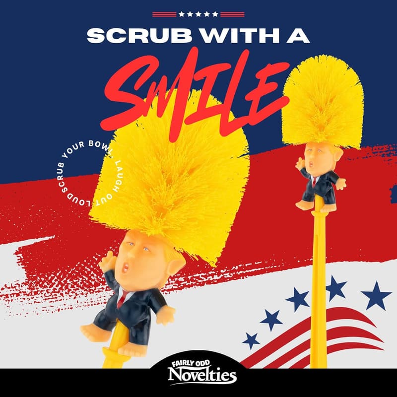 Donald Trump Toilet Bowl Brush – Funny Novelty Gift