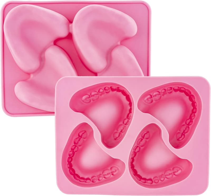 Smile Denture Ice Tray Mold - Fun Gag Gift for Dentists