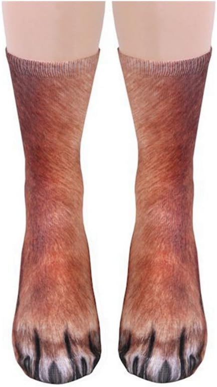 Funny 3D Animal Paw Socks for Christmas Gag Gifts