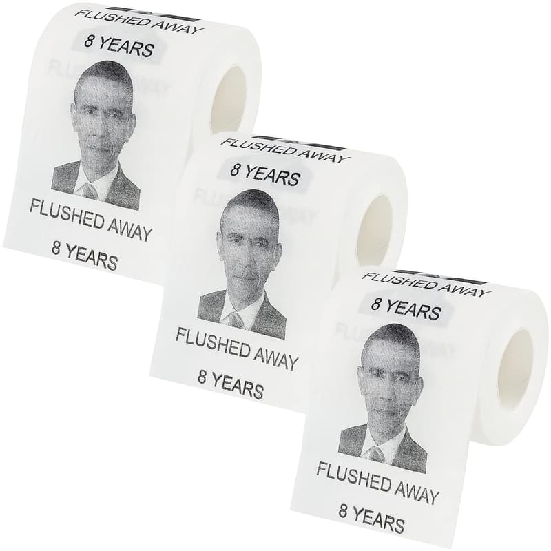 Barack Obama Toilet Paper (3 Pack) - Fairly Odd Novelties