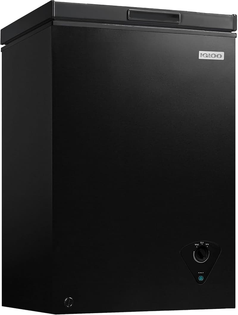 Igloo 3.5 Cu. Ft. Chest Freezer with Removable Basket - Black
