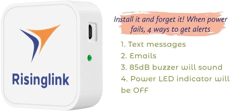Power Failure Alarm with Email and Text Alerts